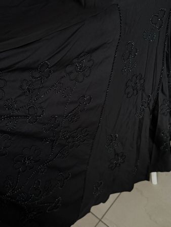 Exklusives Flamencokleid + Bolero schwarz, bestickt