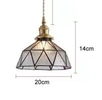 Plafonnier Vintage  Rustique et en Verre style Japonais