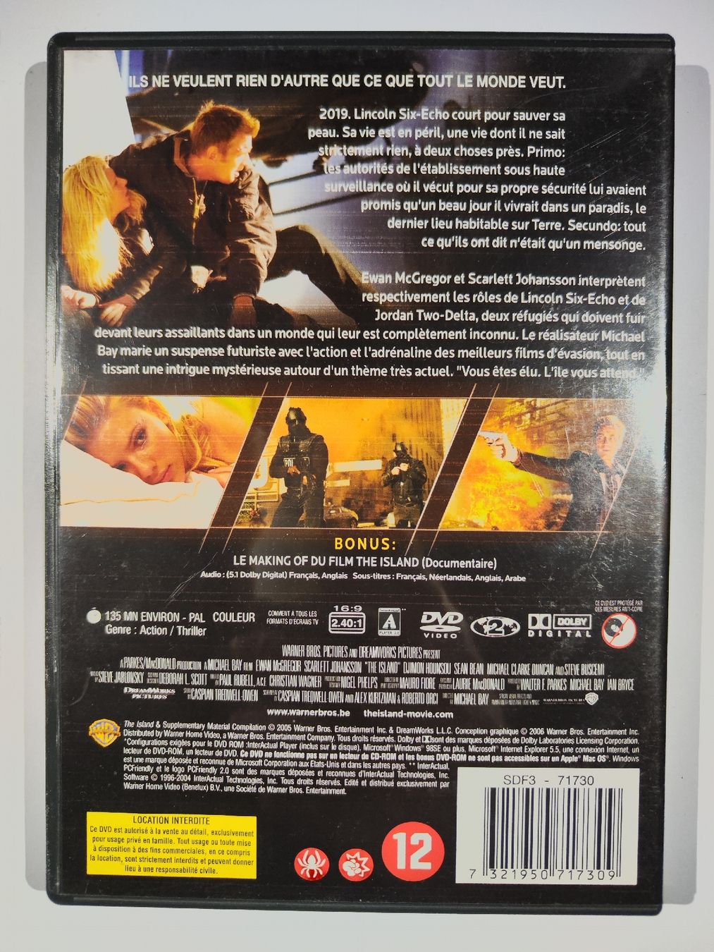 Tous les DVDs: DVD - The Island – D'occasion à Commugny par Teksen 1