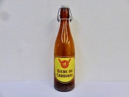 Bierflasche BIERE DU CARDINAL GLASHÜTTE ST. PREX 1963