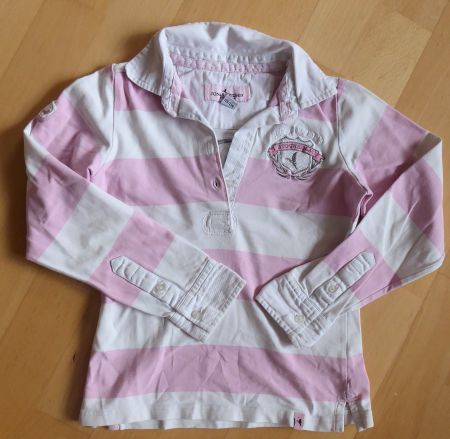 Langarmshirt  rosa/weiss   Grösse 128/134