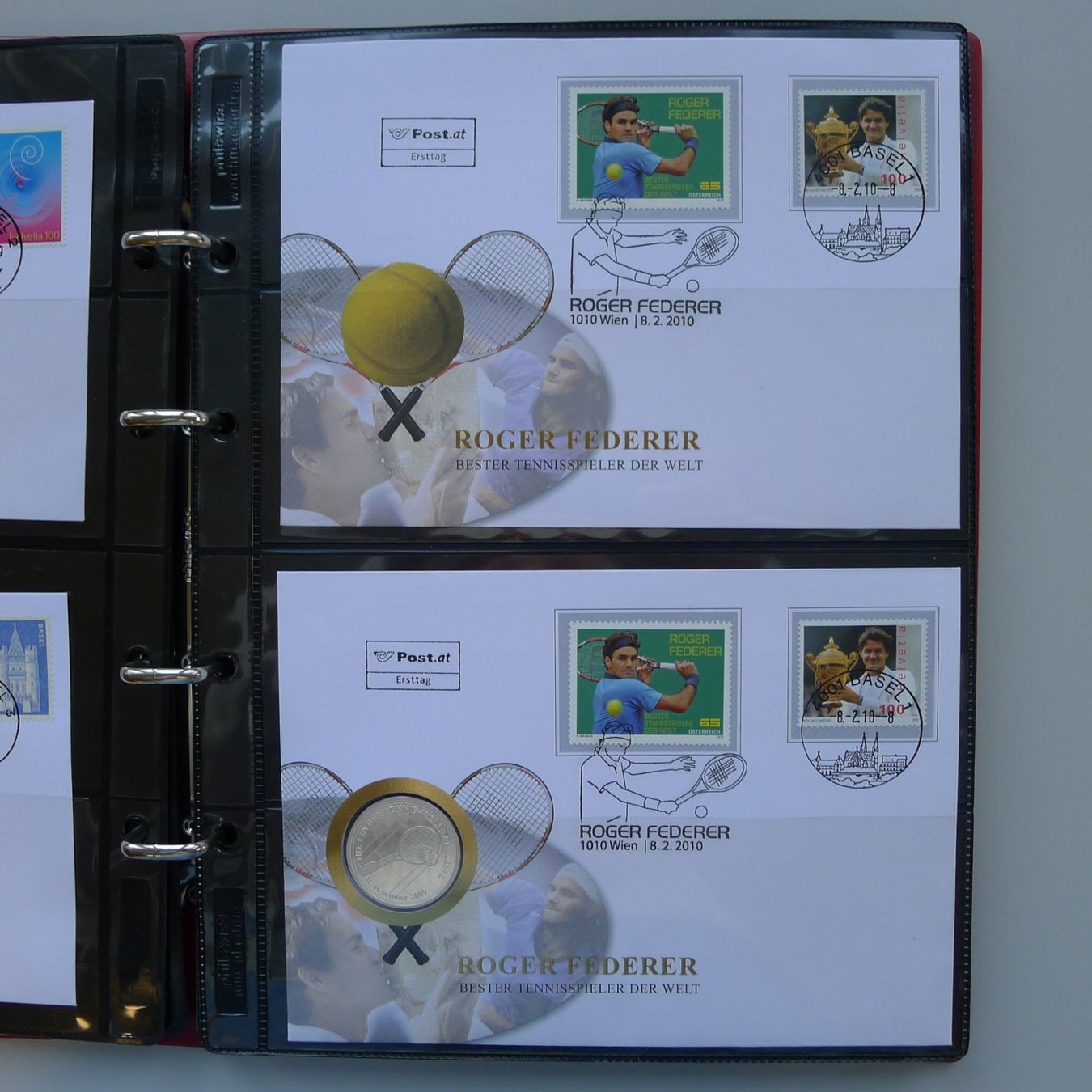 Alle Briefmarken: 2006-2010, Roger Federer, schöne Sammlung Abart & Belege! – Gebraucht aus Sursee von Luzernerraute 5
