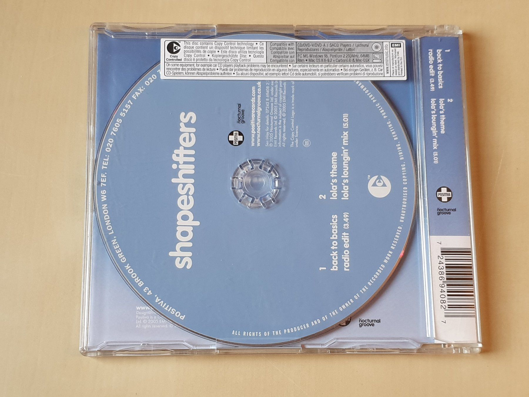 CDs: Shapeshifters back to basics – Gebraucht aus Stansstad von collectorsshop 1