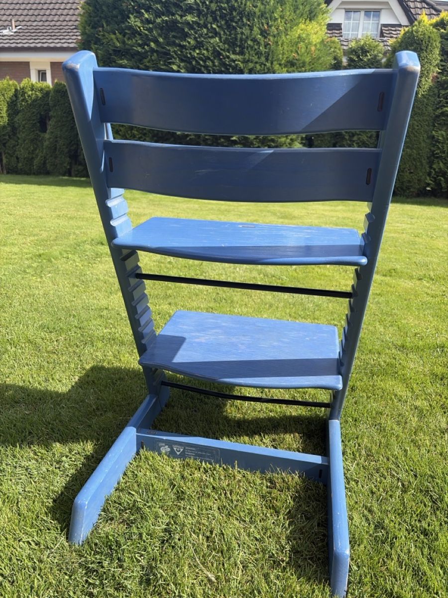 Stokke Seggioloni: Stokke Kinderhochstuhl blau – Usato da Knonau venduto da jascarb 1