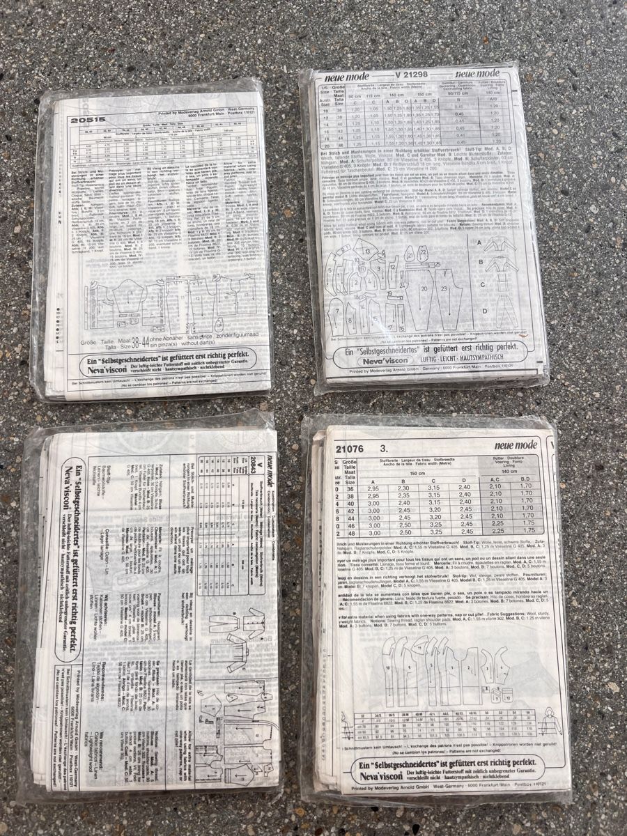 Schnittmuster: 11 vintage sewing patterns  – Neu und originalverpackt aus Lausanne von NYC67 2