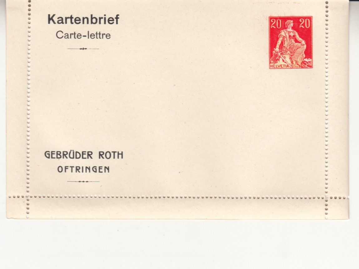 Tutti i francobolli: SGK PKB 007 Roth Oftringen – Usato da Bürglen TG venduto da StampGraf
