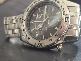 Montre Younger & Bresson Chronograph Bracelet Acier/cuir kit