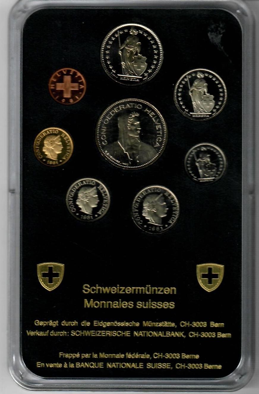 Tutti le monete: Münzsatz 1981 – Usato da Hochdorf venduto da Ziegel-16 1