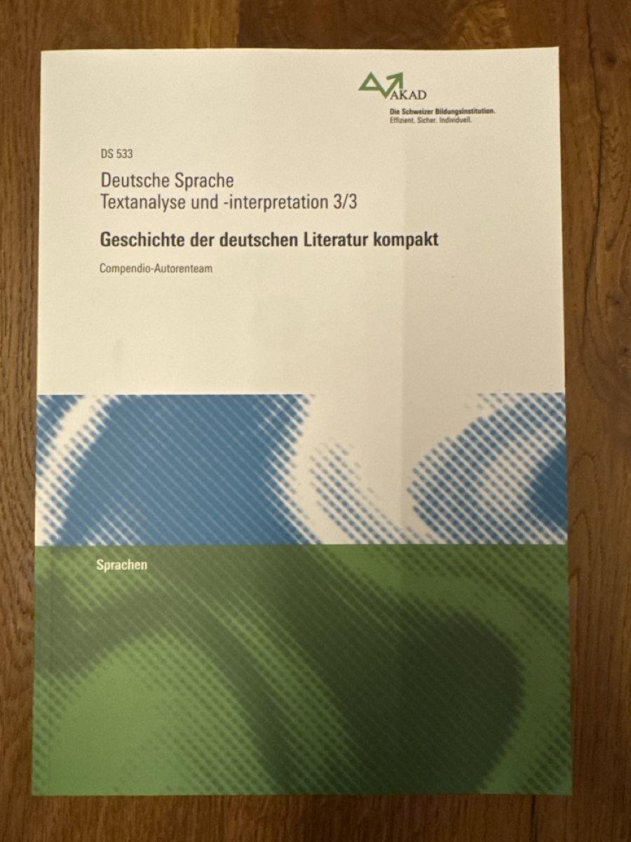 Libri: Deutsche Sprache: Textanalyse und -interpretation 3/3 – Nuovo (secondo la descrizione) da Willerzell venduto da man_6y2r
