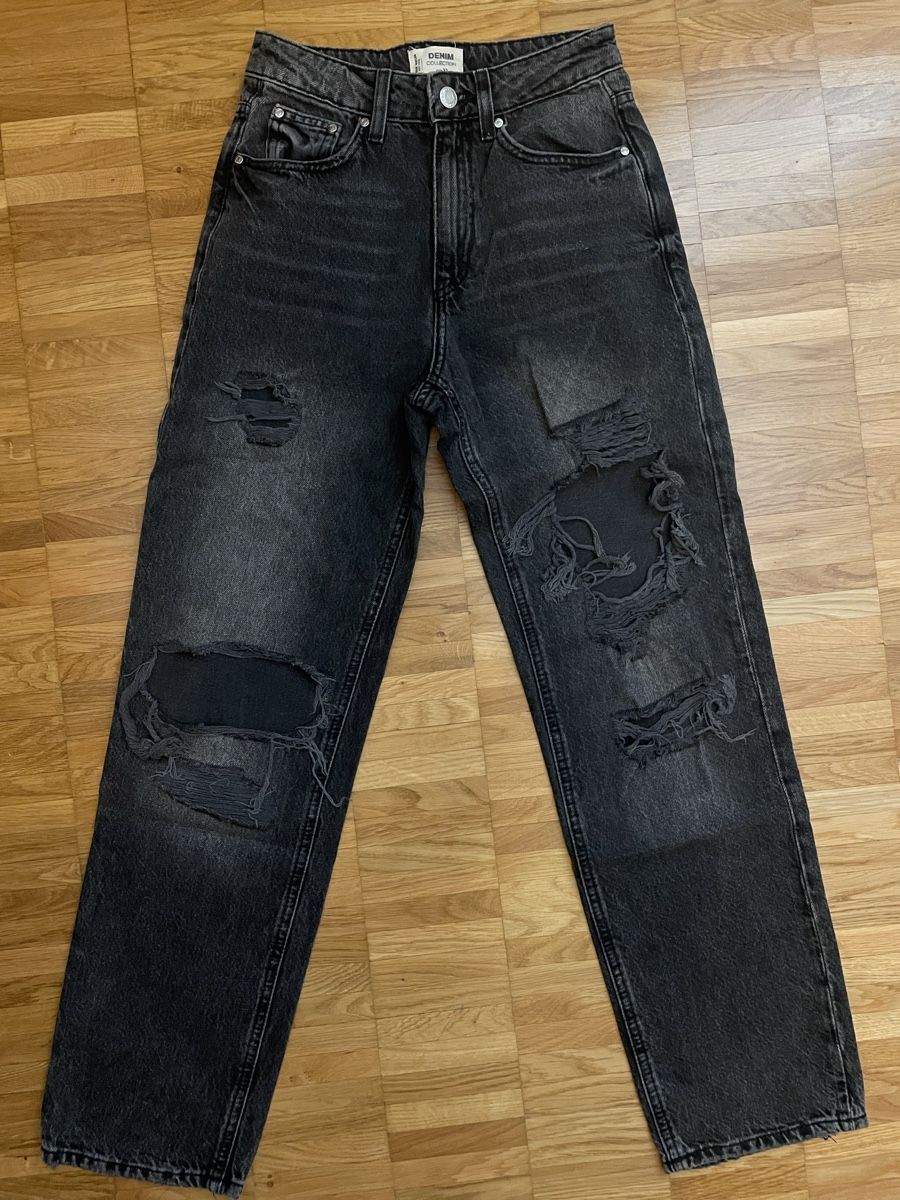 Tally Weijl Hosen: Jeans noir taille haute – Neu (gemäss Beschreibung) aus Pont-de-la-Morge (Sion) von hel_bh28
