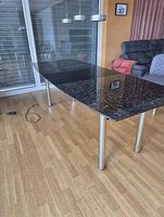 Granit Tisch Schwarz