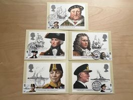 Maximumkarten Schiffahrt England Spezialstempel 1982  (D985)