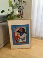 Kunstdruck Rosina Wachtmeister 1984 gerahmt guter Zustand