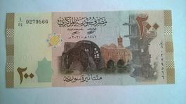 Billet banque Syrie 200 Livres série 2009/21 UNC