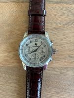 Montre neuve chronographe Lip Classique homme bracelet cuir