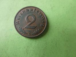Dt. Reich 1937 D, 2 Reichspfennig