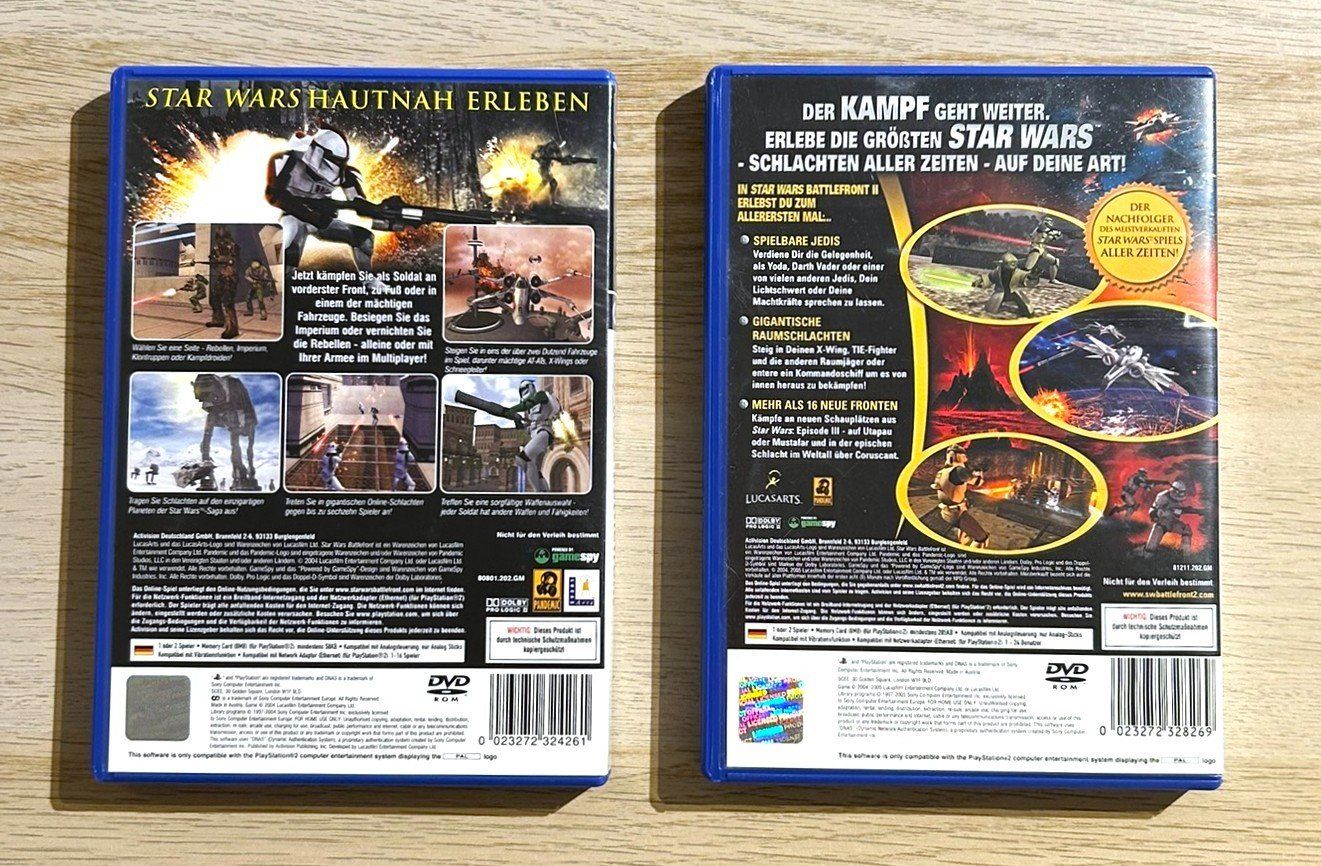 Sony Giochi: Star Wars Battlefront + Star Wars Battlefront II PS2 – Usato da St. Gallen venduto da Alpine.Arcade 1