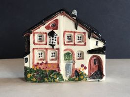 Salzstreuer Keramik Bündnerhaus Setzkasten Sammlung Souvenir