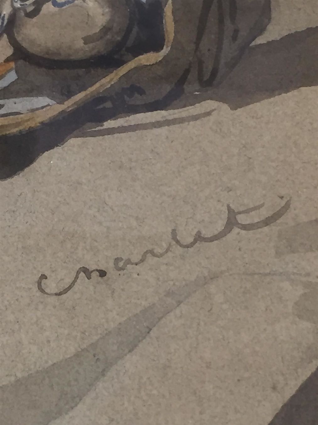 Gemälde: TOUSSAINT Nicolas 1792-1945 Aquarell sig – Gebraucht aus Bern von Jwpm66 4
