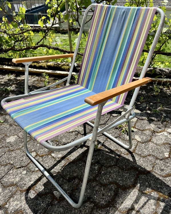 Camping Klappstuhl 150 Kg 2x Vintage Campingsthle  Klappsthle Im 60er/70er  Jahre Stil (gebraucht)