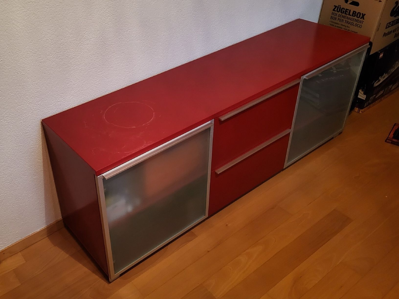 Kommoden: Sideboard rot lackiert – Gebraucht aus Birmenstorf AG von Cjl 1