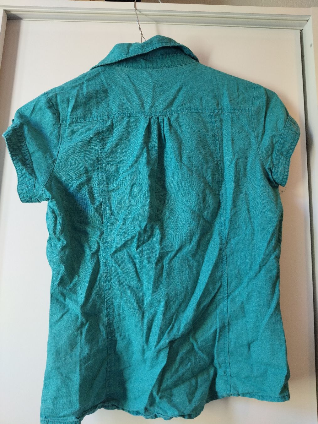 Blusen: Blauer Hemd mit kurzen Ärmeln – Gebraucht aus Zürich von ila_9pnk 1