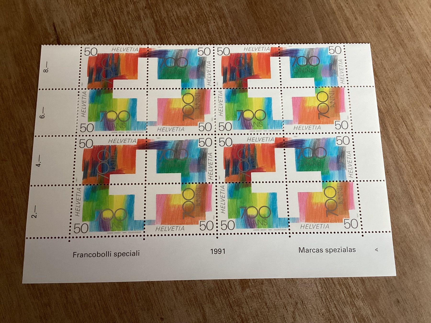 Tutti i francobolli: 1991 Briefmarken postfrisch 700 Jahre Eidgenossenschaft – Nuovo (secondo la descrizione) da Seftigen venduto da Muggelwomb