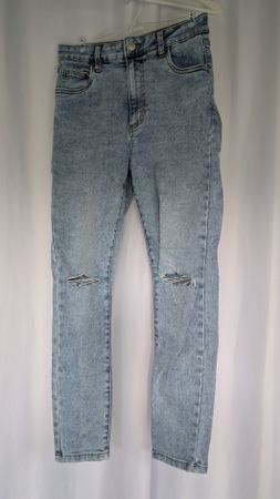 Cotton On High Cropped Skinny Jeans hellblau Grösse 36 neu