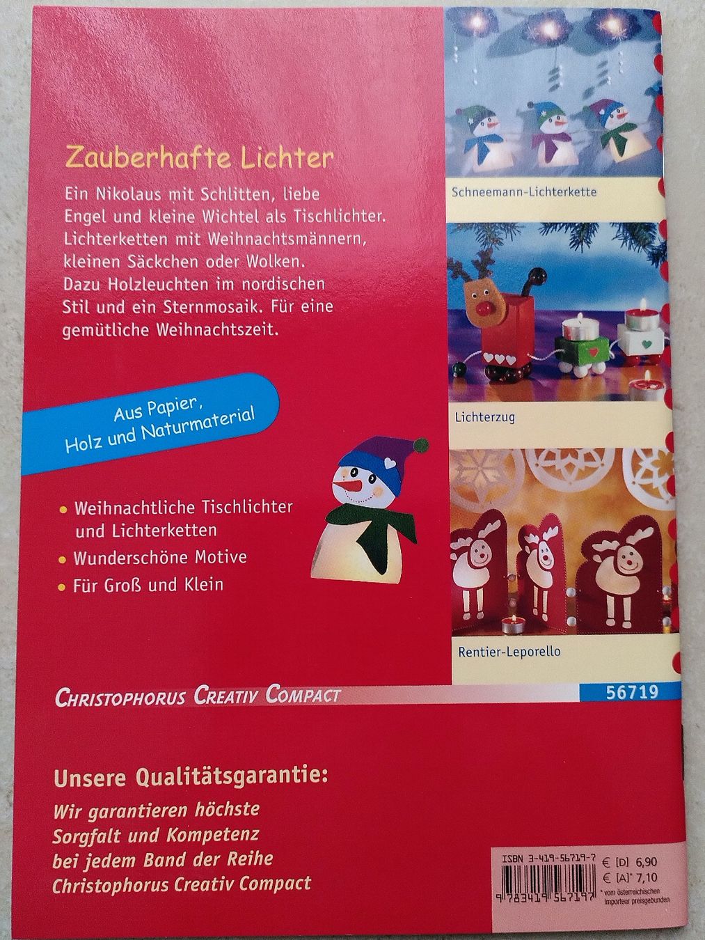 Libri: WEIHNACHTLICHER LICHTERGLANZ/ MIT VORLAGEN – Nuovo (secondo la descrizione) da Brugg AG venduto da olamim 2
