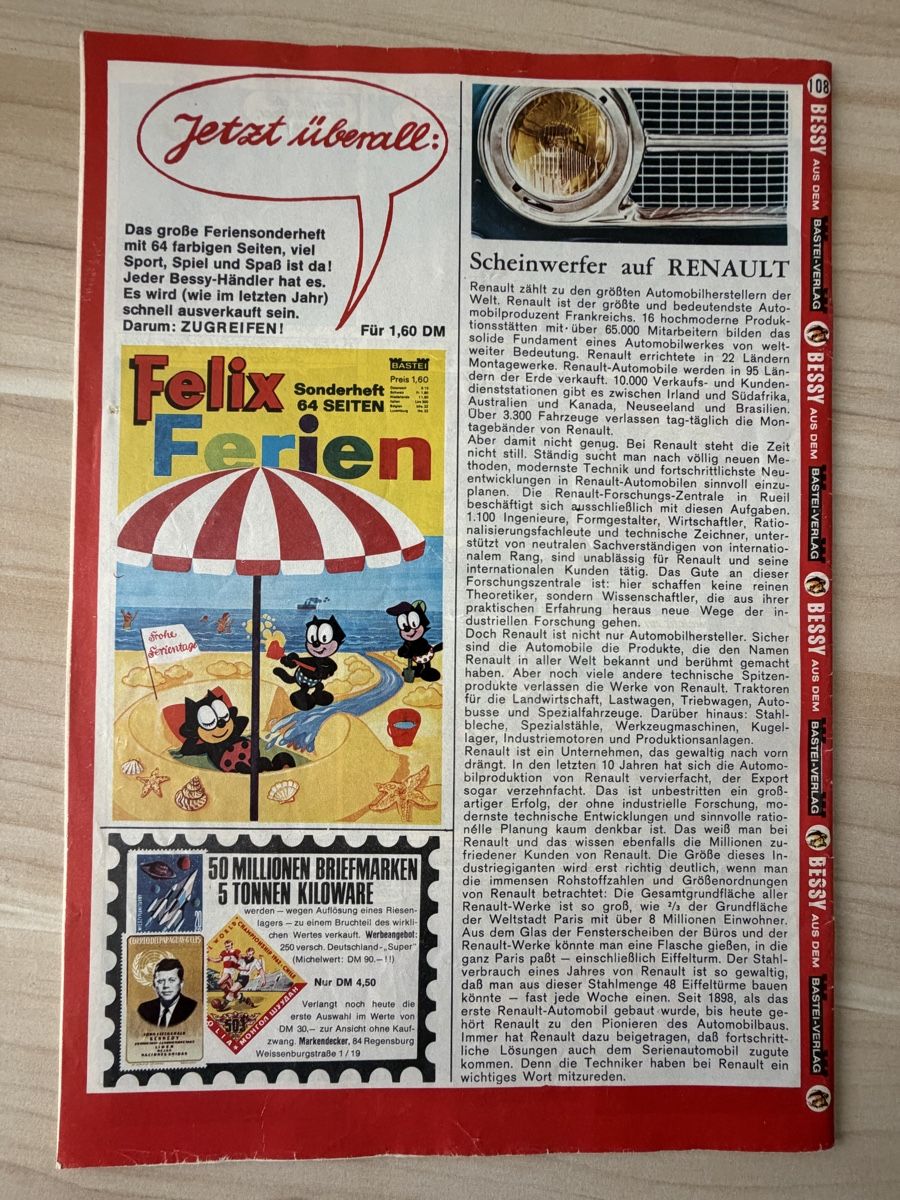 Fumetti: Bessy Bastei 1.Aufl. Heft 108, 1968 – Usato da Kehrsatz venduto da Raboy 1