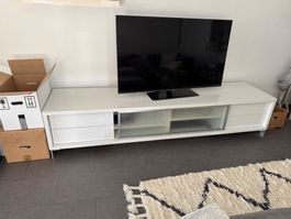 Fernsehmöbel - weiss Hochglanz