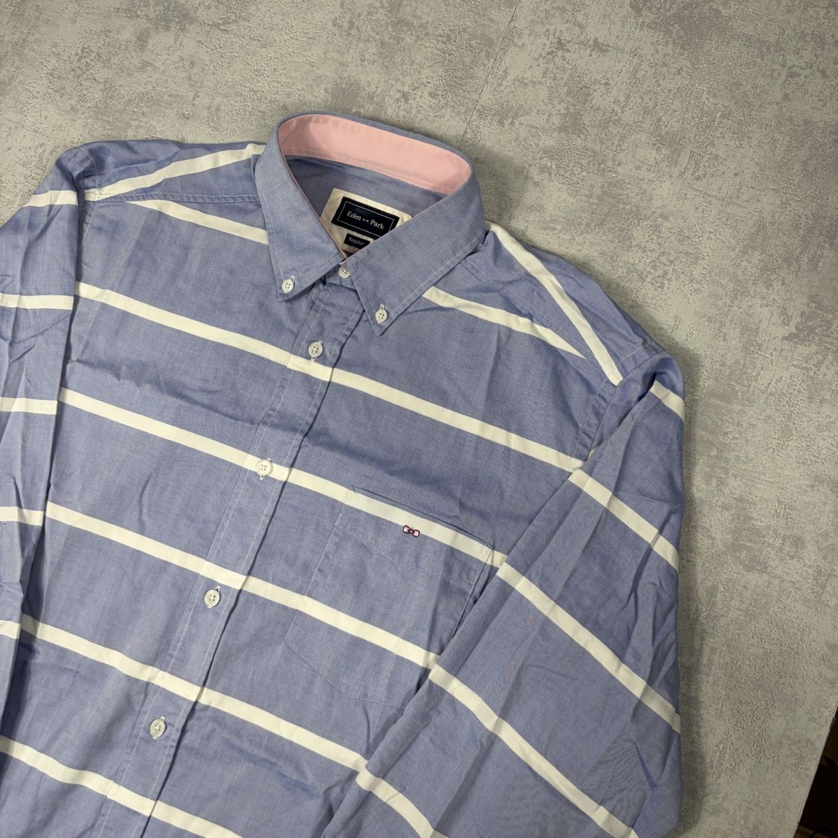 Hemden: Chemise Eden Park rayée bleu et blanche - L Regular – Neu (gemäss Beschreibung) aus Hauterive NE von Leo_o 4
