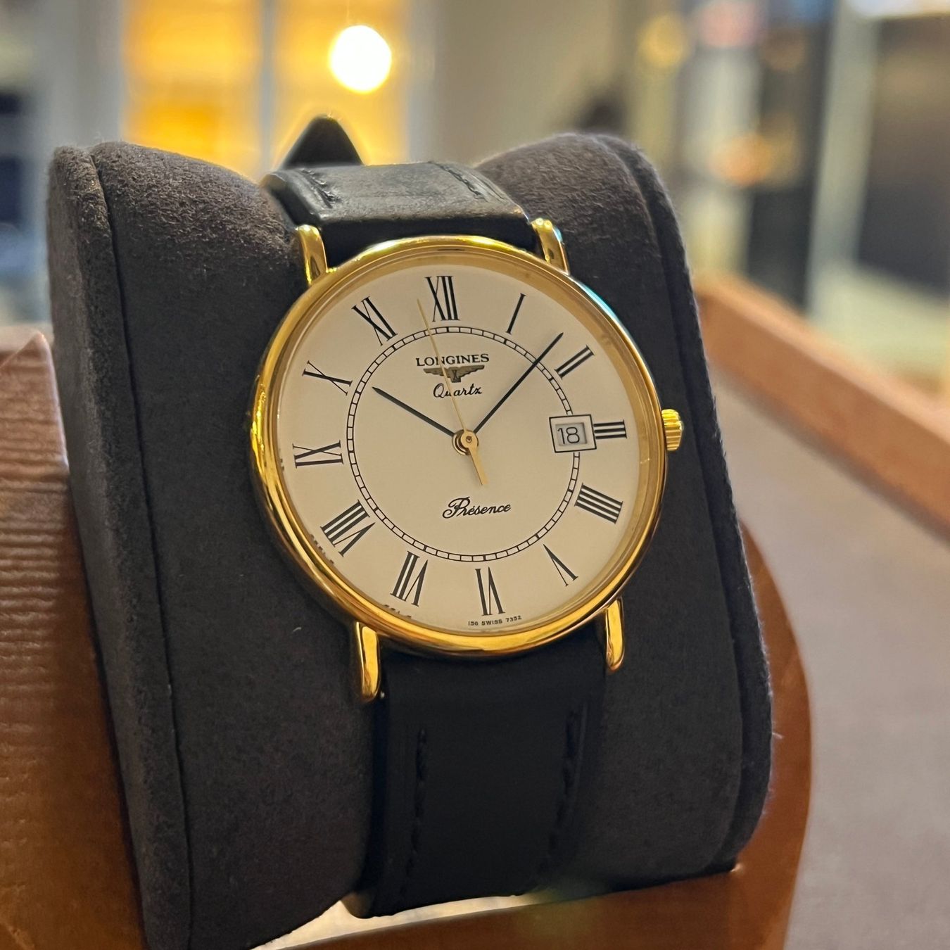 Longines Uhren: Longines Présence Quartz Date Gold Plated – Gebraucht aus Carouge GE von Watchaser 1