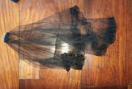 4x Schwarzer Haarschleier Voile de cheveux noir