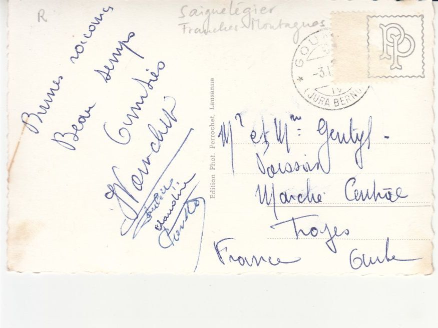Cartoline postali: Goumois ca. 1945 – Usato da Bürglen TG venduto da StampGraf 1