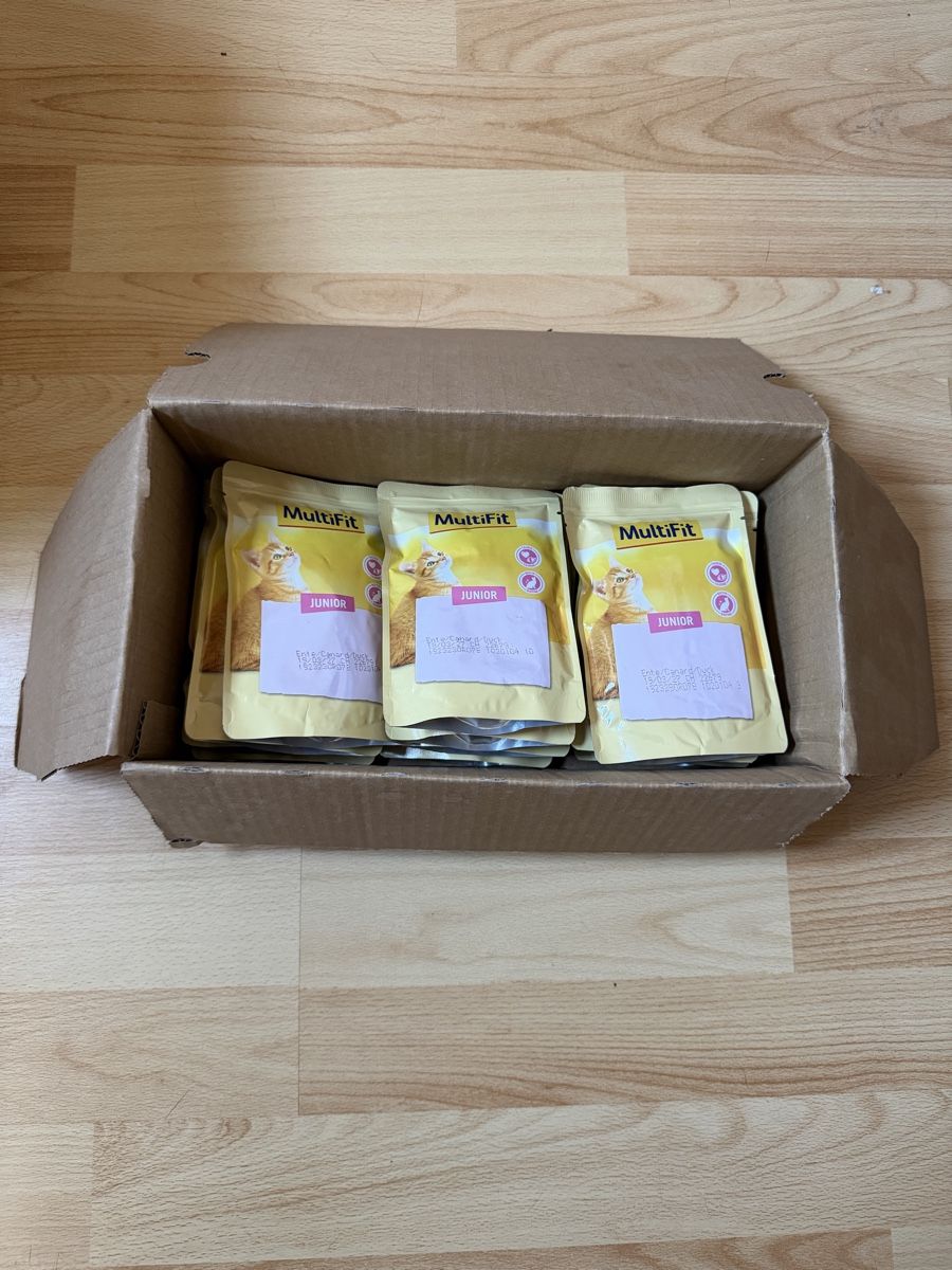 Mangimi: MultiFit Katzenfutter Junior Ente 12x100g neu – Nuovo e nell'imballaggio originale da Olten venduto da Nirvaaanaaa