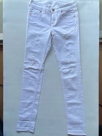 H&M Skinny Jeans,Low Waist,Weiss,Gr.27/32 Top Zustand! (56)