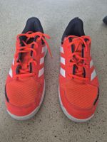 Turnschuhe Adidas orange weiss Gr. 42 gebraucht