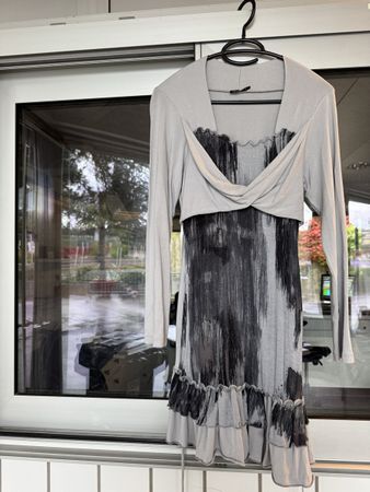 Robe longue manche