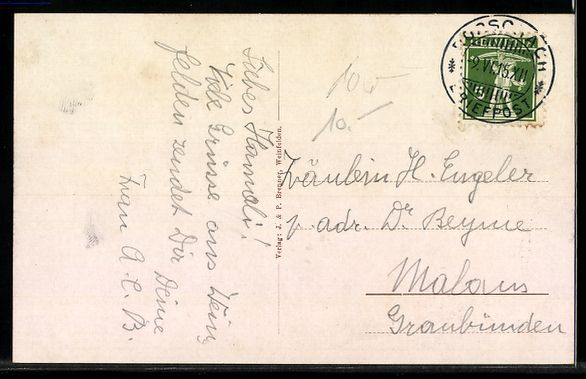 Cartoline postali: AK Weinfelden, Evangelische Kirche – Usato da Berlin venduto da bartko-reher 1