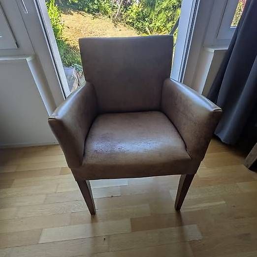 Interio Sedie: Brown leather chair – Usato da Schlieren venduto da tan313