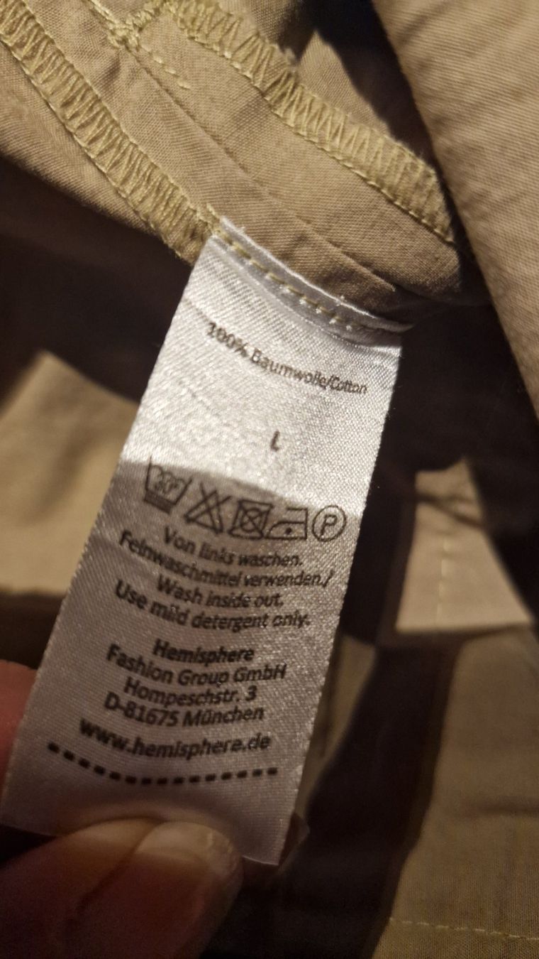 Hemisphere Pantaloni: Hose von Hemisphere, Gr. L, beige, NEU – Usato da Rütihof venduto da tweedy123 1