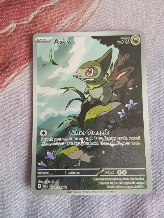 Axew 145 - Milza - Illustration Rare - Black Bolt - EN (Neu (gemäss ...