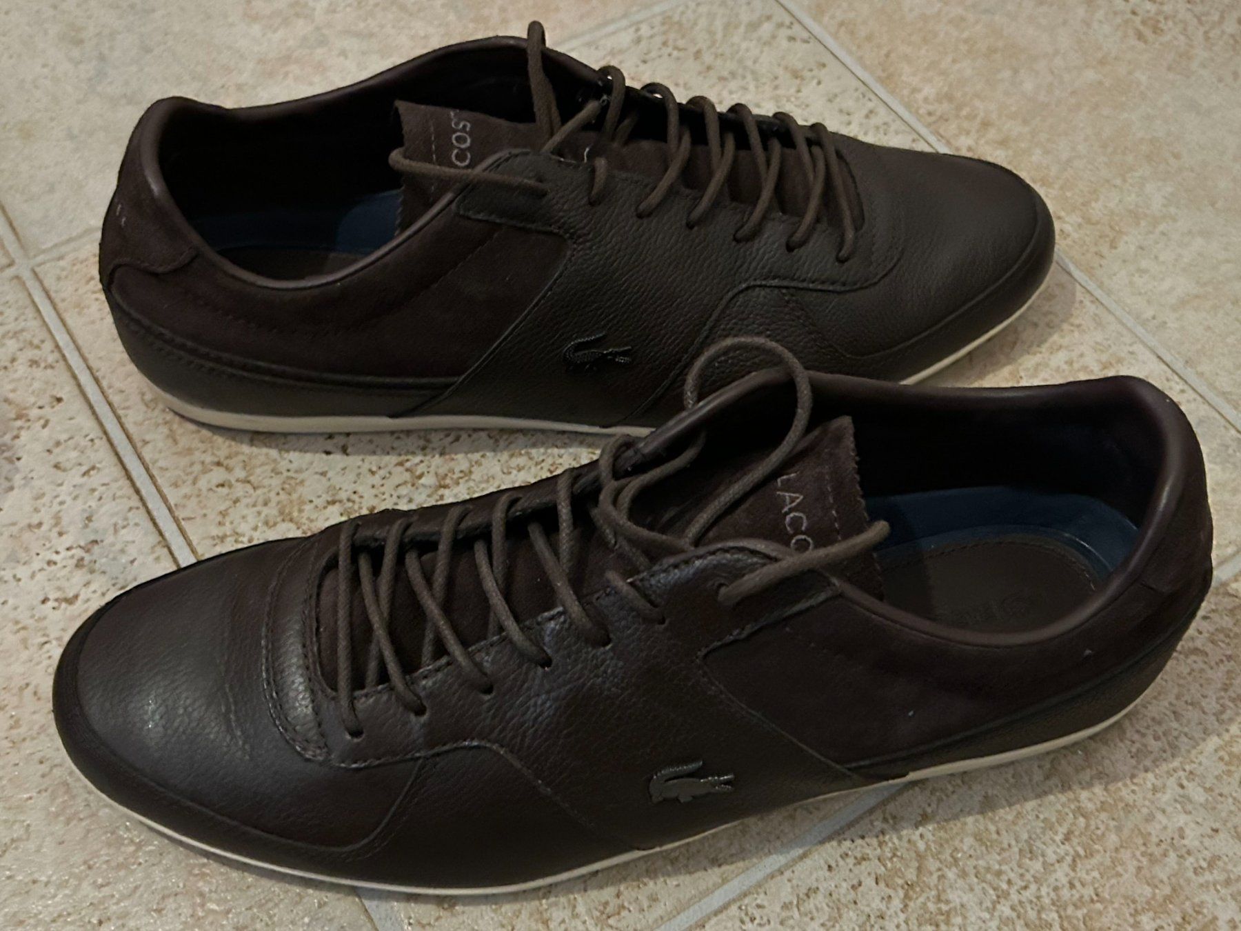 Lacoste Scarpe da uomo: Lacoste Herren Lederhalbschuh – Nuovo (secondo la descrizione) da Veltheim venduto da rog_vm8n 1