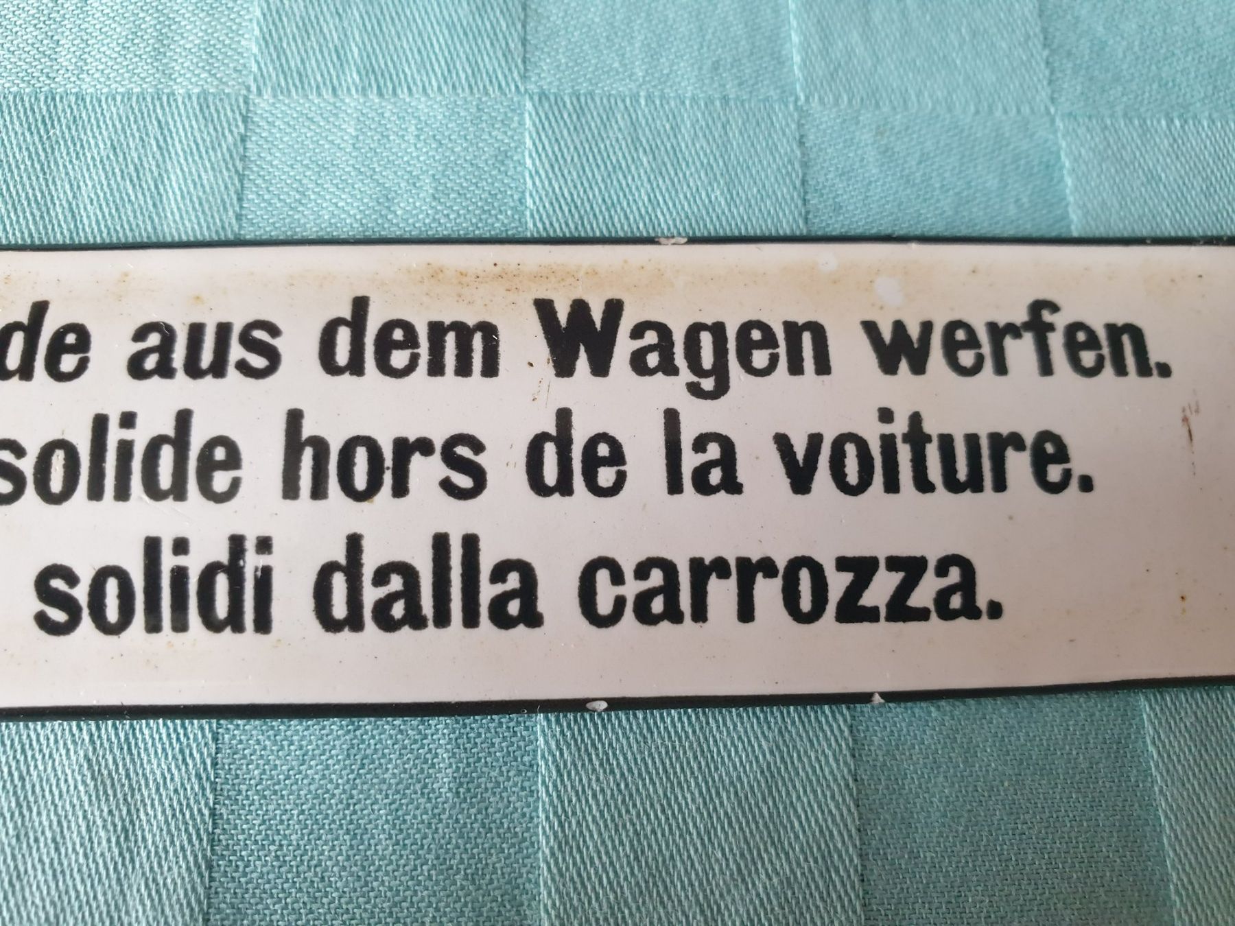 SBB/CFF/FFS Schilder: altes Email Schild Zug SBB Wagen – Gebraucht aus Mörschwil von spirspi 3