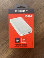 Powerbank 10000mAh Evenergy, Neuwertig, mit USB-C Kabel