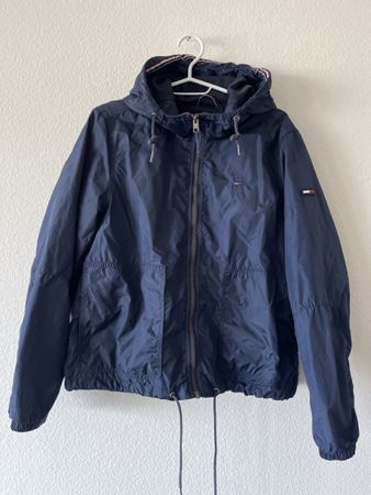 Tommy Hilfiger Damen Jacke Navy Leicht Windbreaker Übergangs
