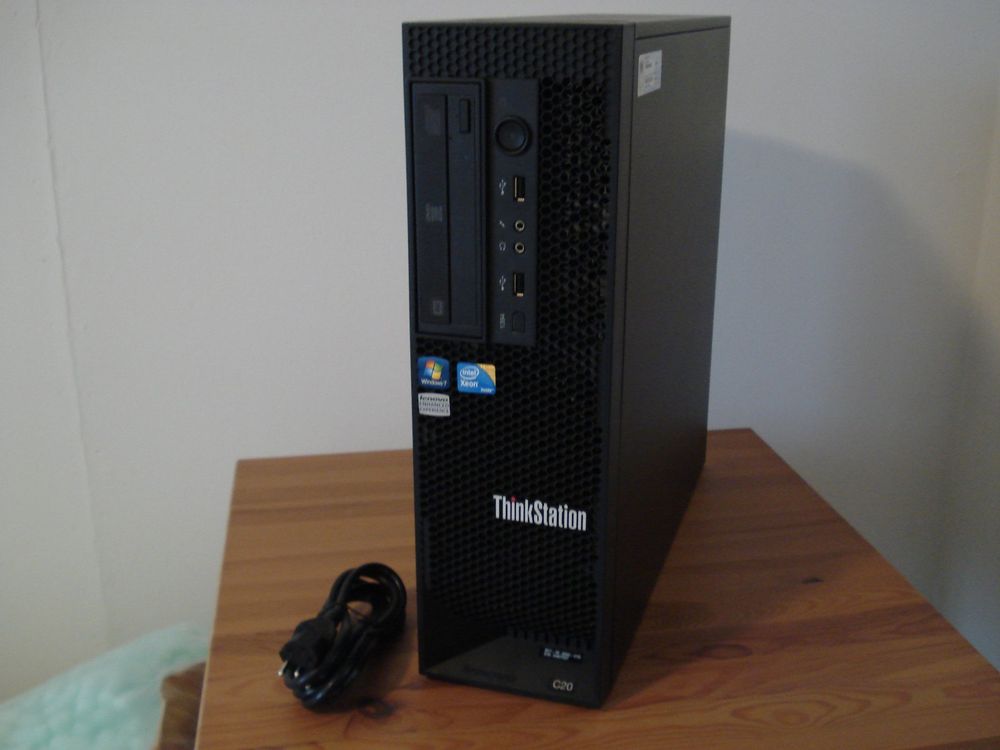 Works Lenovo ThinkStation C20 2x6 Kern CPU SSD& HD Win10 Pro (Gebraucht ...