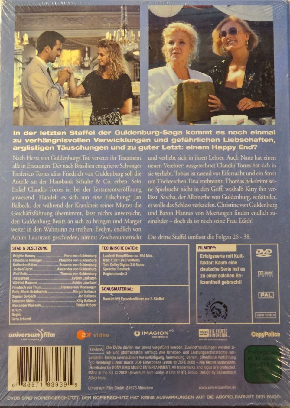 Alle DVDs: Das Erbe der Guldenburgs - Staffel 3 – Neu und originalverpackt aus Wahlen b. Laufen von Cg10 1