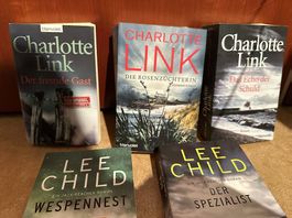 5 Bücher (Charl.Link+Lee Child)